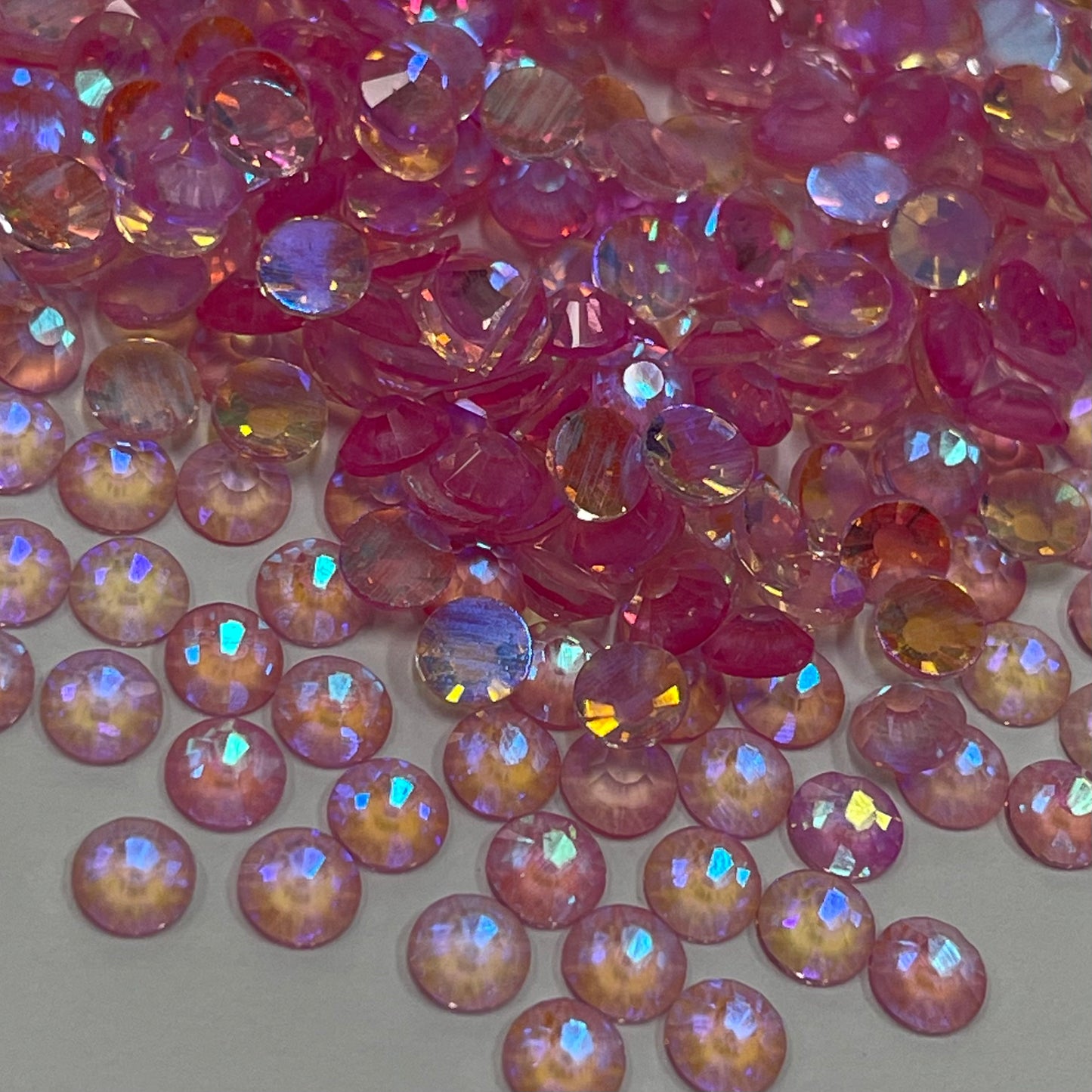 NEW Aurora Pink - Non Hotfix Diamante AAA Crystals