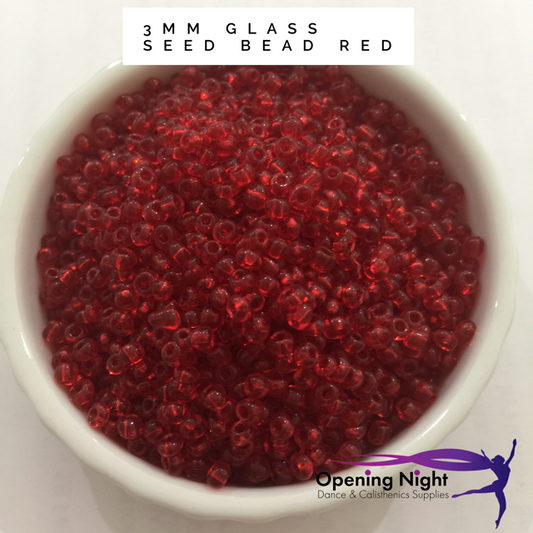 Glass Seed Beads - Red