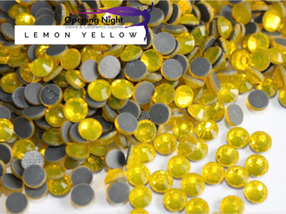 Lemon Yellow - Hotfix Diamante DMC Crystals