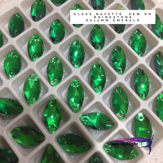 Navette 12mm, Emerald