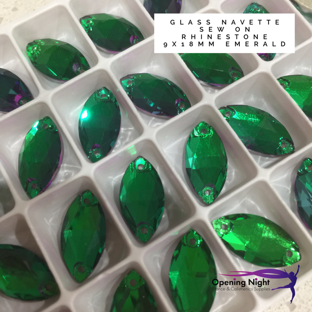 Navette 18mm, Emerald (1)