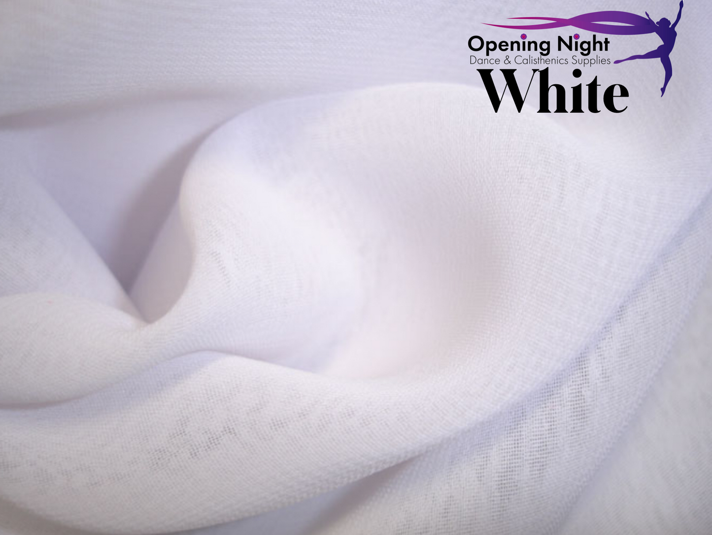 White Chiffon - remnant 1m