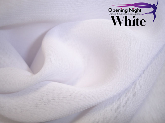 White Chiffon - remnant 1m