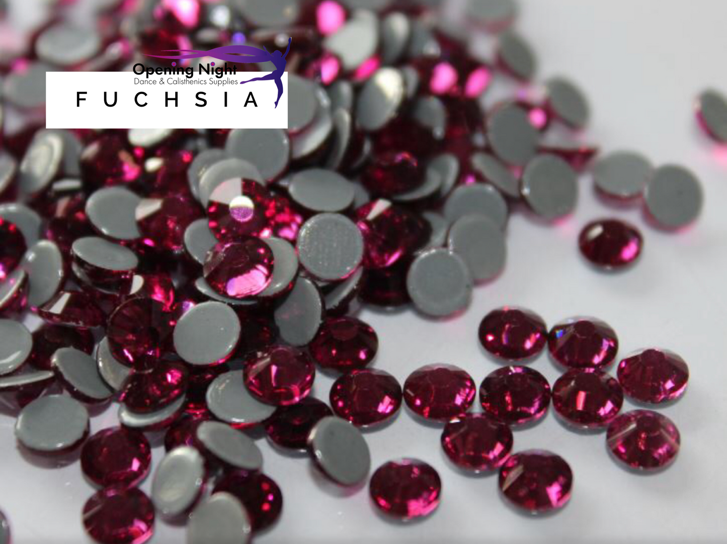 Fuchsia - Hotfix Diamante AAA Crystals