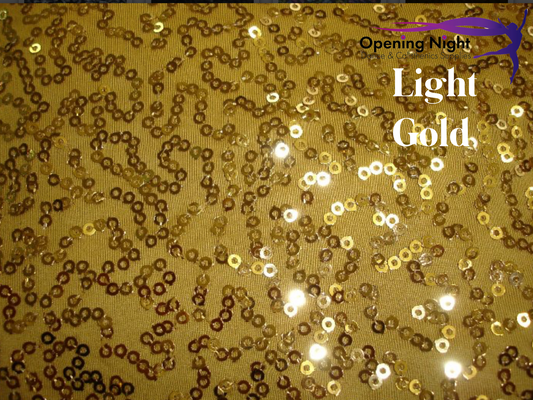 Light Gold - Bedazzled Sequin Spandex