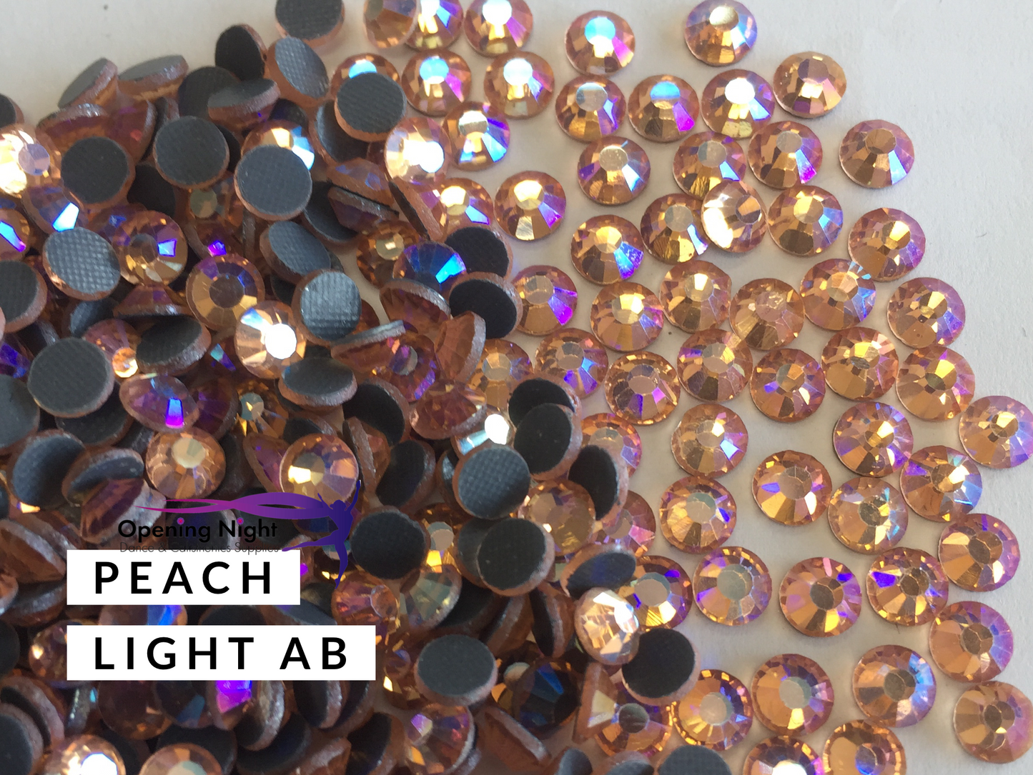 Peach Light AB - DMC Hotfix Diamante Crystals