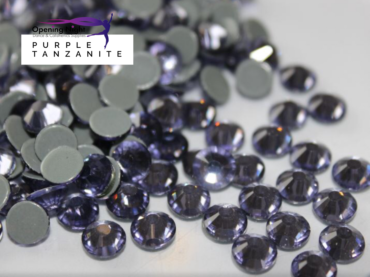 Purple Tanzanite - Hotfix Diamante AAA Crystals