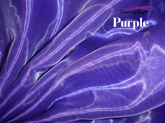 Purple - Glass Crystal Organza