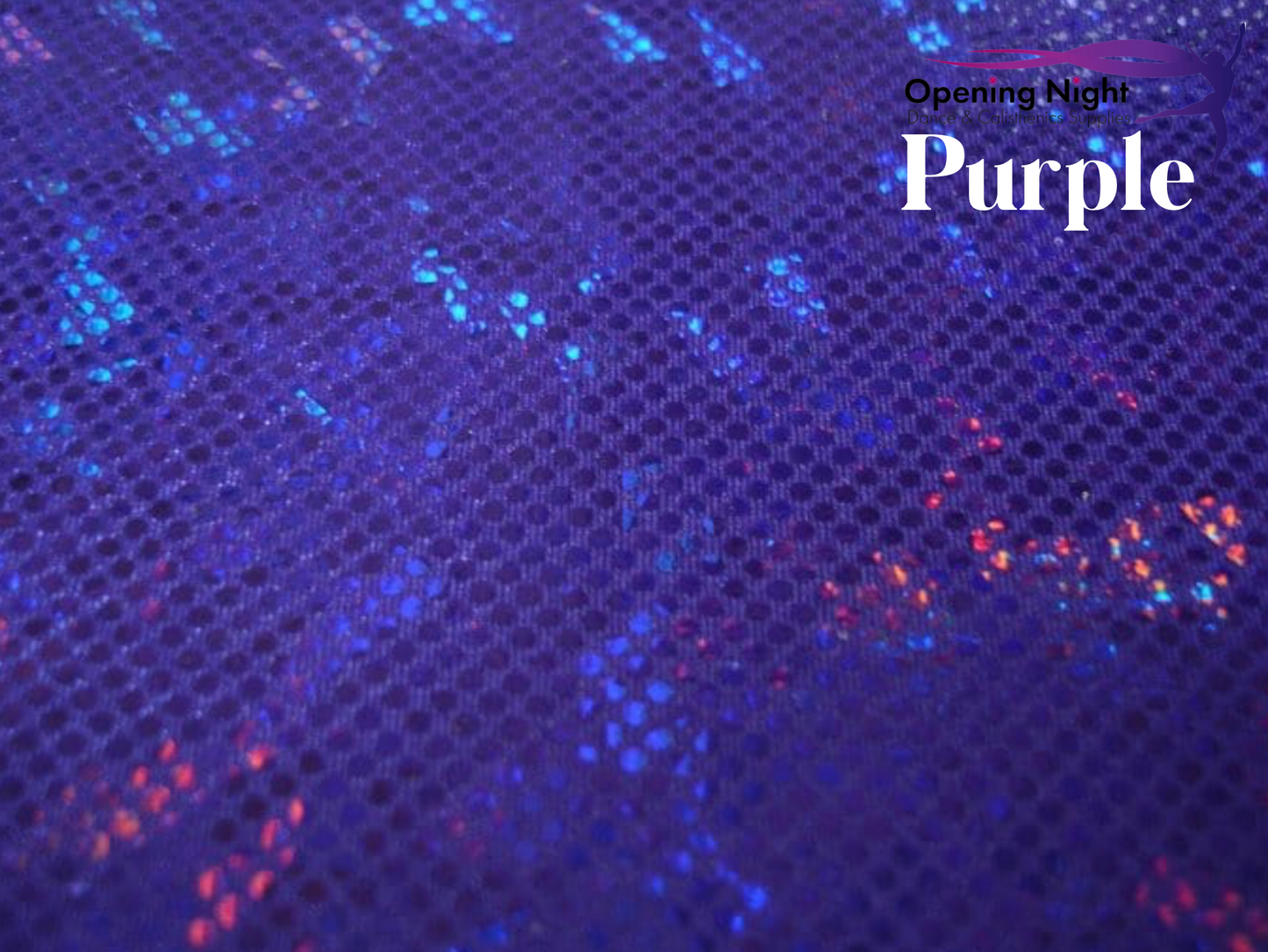 Purple - Shattered Glass Hologram Spandex