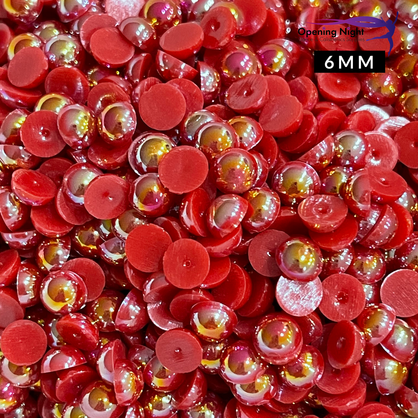 Pearl Flatback - Red AB