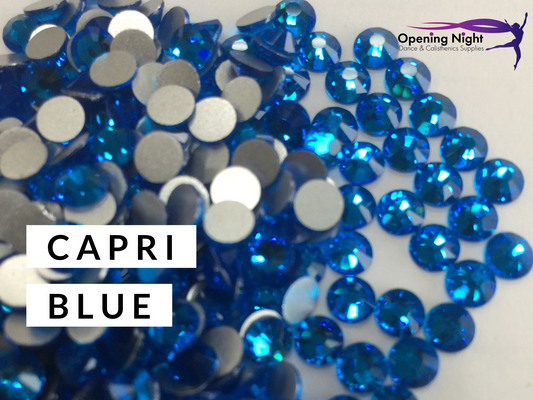 Capri Blue - AAA Non Hotfix Diamante Crystals