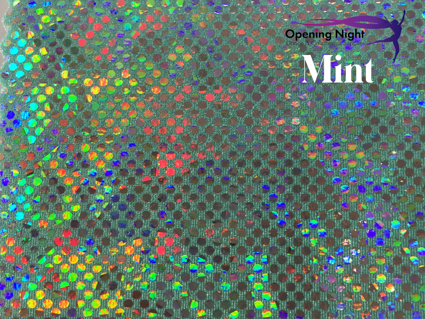NEW Mint - Shattered Glass Hologram Spandex