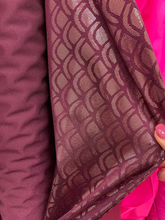 Red Earth - Drakaina Hologram Foile Finish Spandex