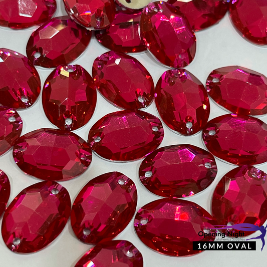 16mm, Oval - Fuchsia