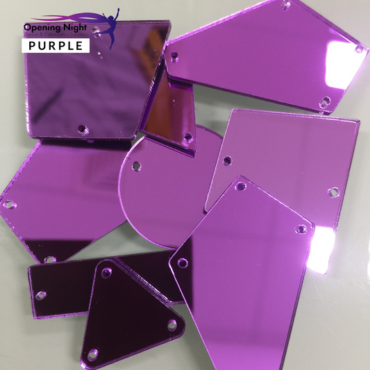 Acrylic Mirror Pieces - Purple