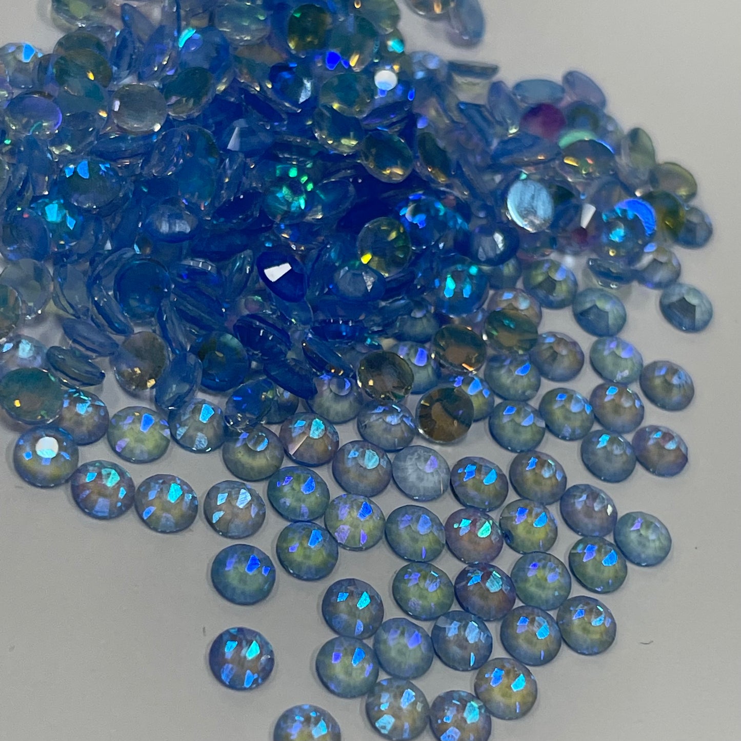 NEW Aurora Sapphire Light - Non Hotfix Diamante AAA Crystals