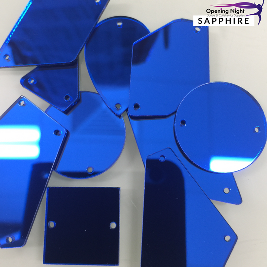 Acrylic Mirror Pieces - Sapphire
