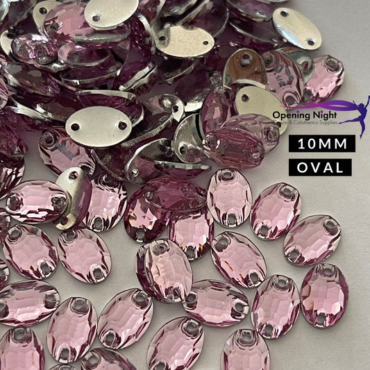 10mm, Oval - Light Pink