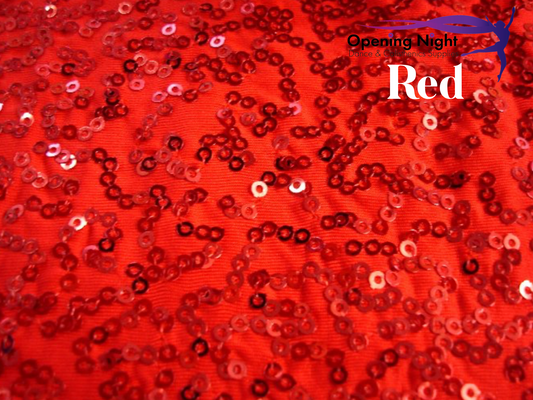 Red - Bedazzled Sequin Spandex