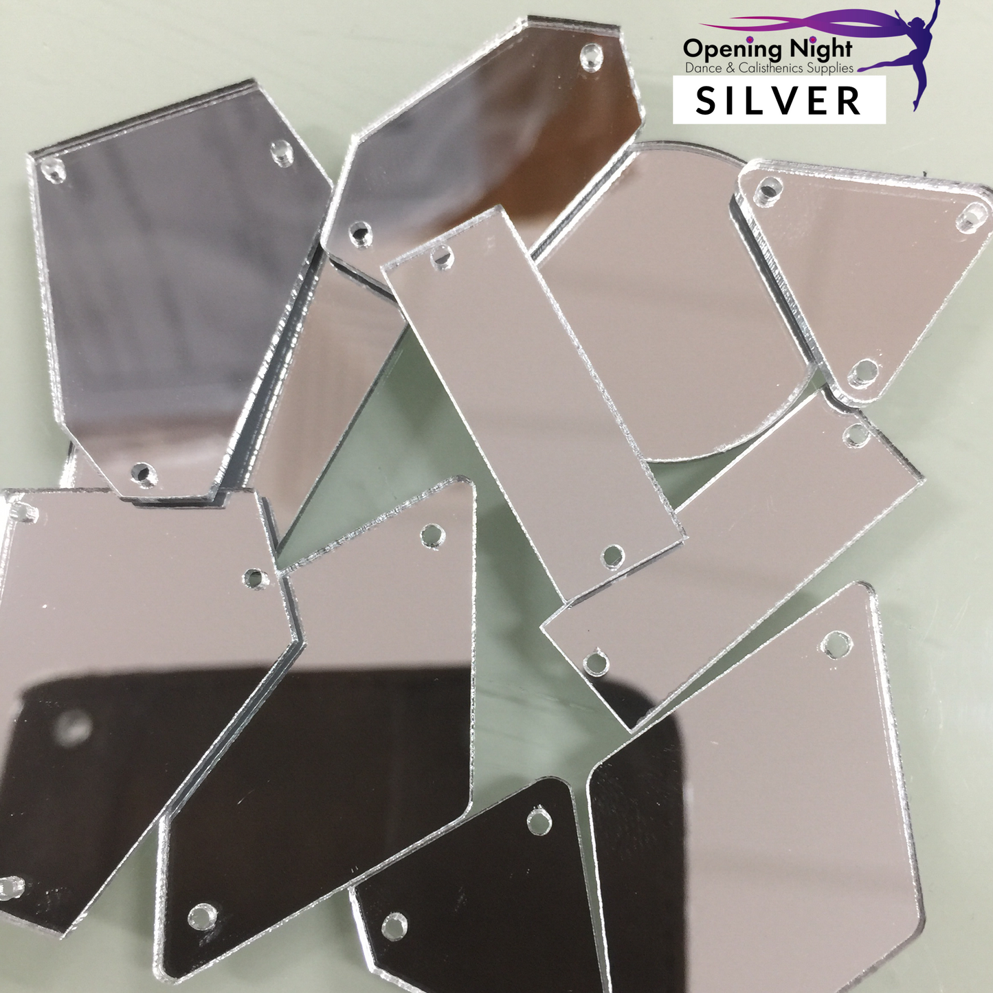 Acrylic Mirror Pieces - Silver