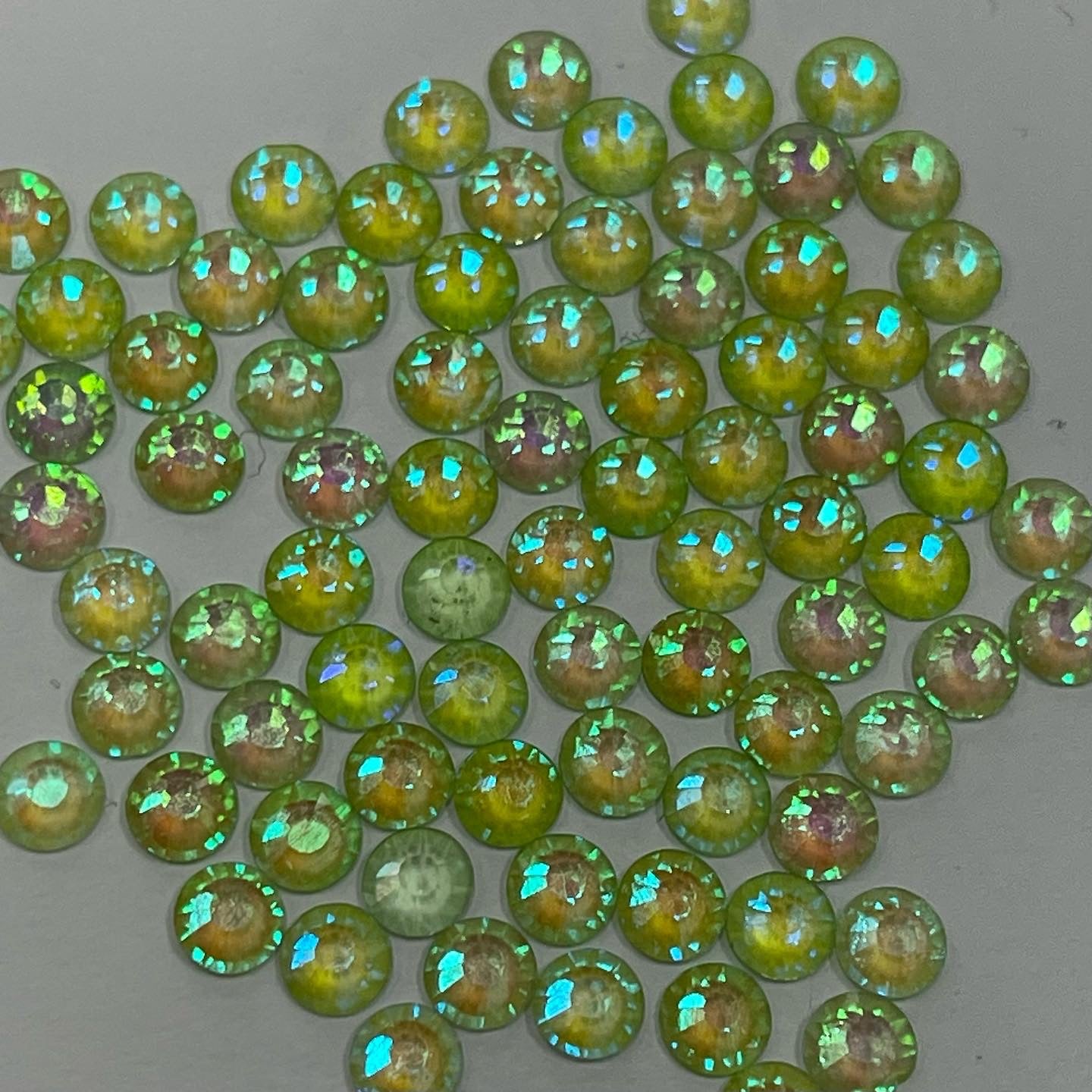 NEW Aurora Peridot - Non Hotfix Diamante AAA Crystals
