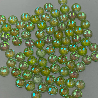 NEW Aurora Peridot - Non Hotfix Diamante AAA Crystals