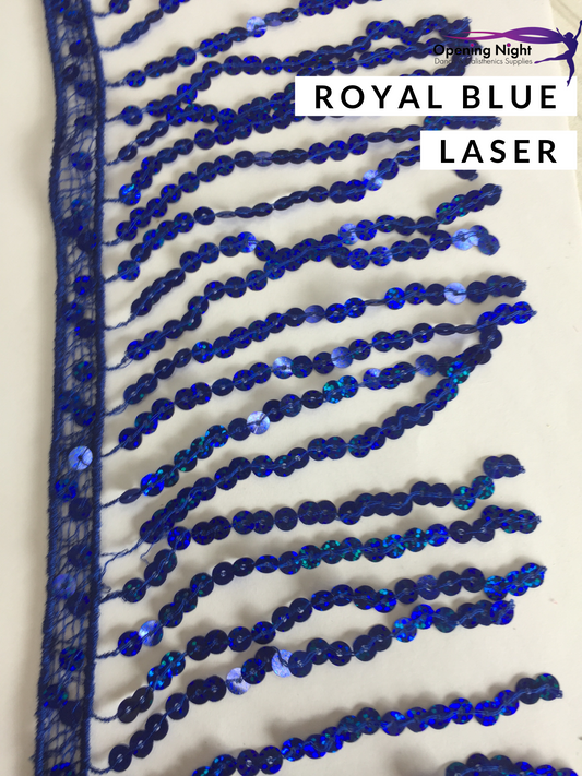 Royal Blue Laser - Sequin Fringe 15cm