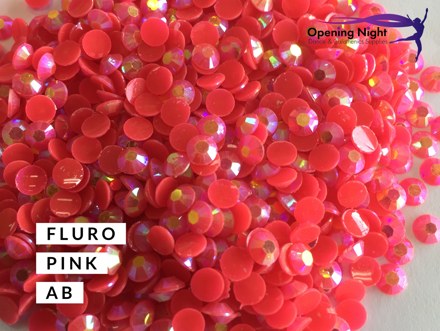 Fluro Pink AB - Non Hotfix Acrylic Crystals