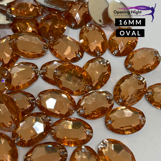 16mm, Oval - Peach