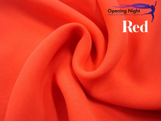 Red Chiffon - remnant 4m