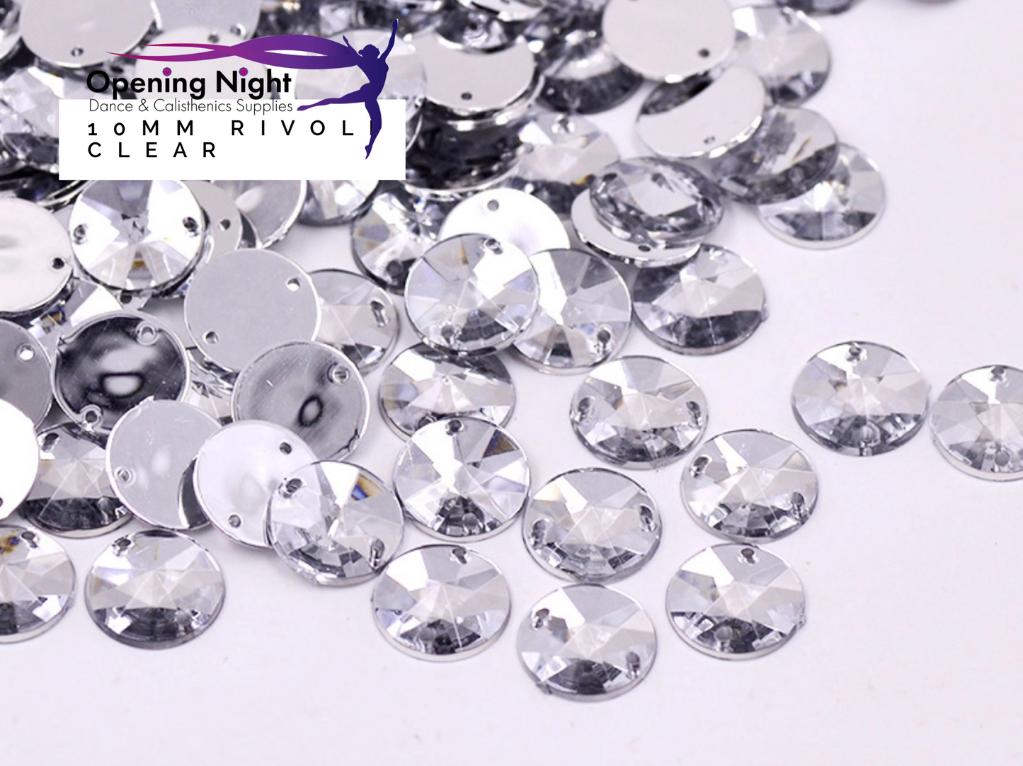10mm, Rivoli - Clear