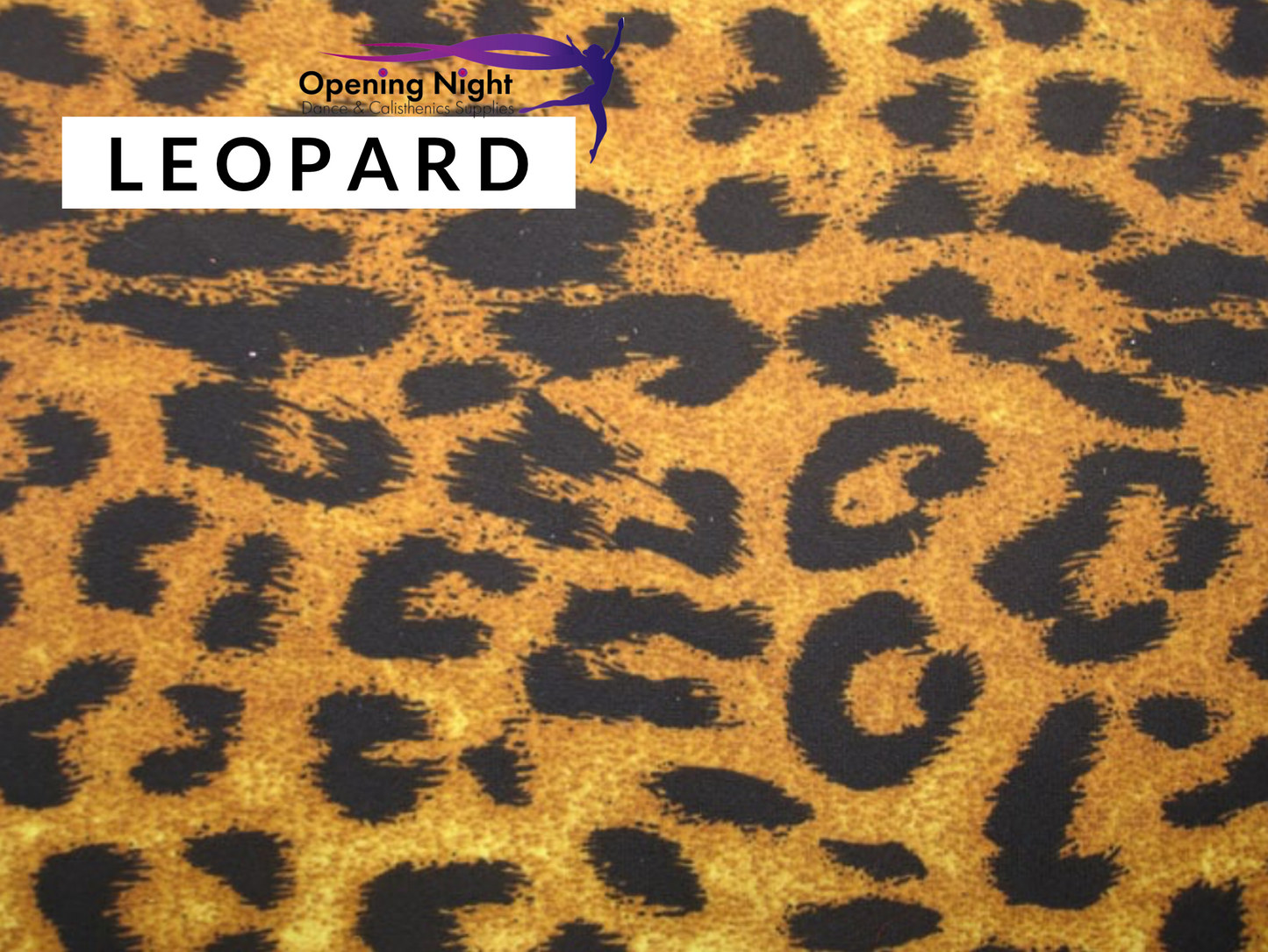 Leopard Print Poly Spandex - remnant 60cm