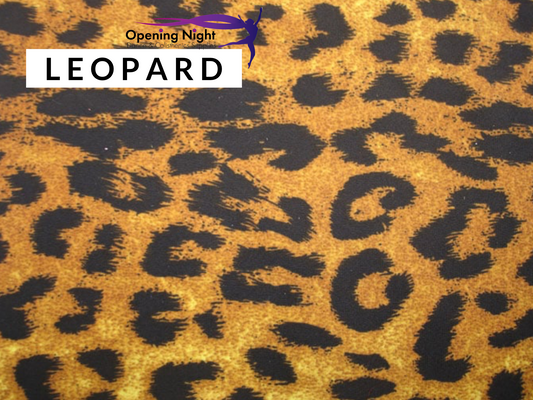 Leopard Print Poly Spandex - remnant 60cm