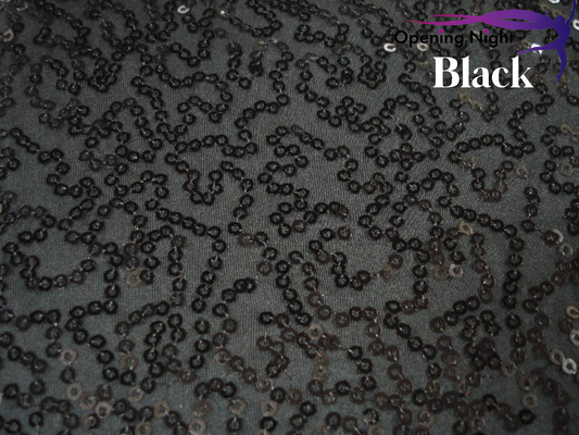 Black - Bedazzled Sequin Spandex