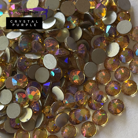 NEW Crystal Purple - Non Hotfix Diamante AAA Crystals