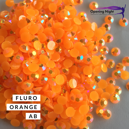 Fluro Orange AB - Non Hotfix Acrylic Crystals