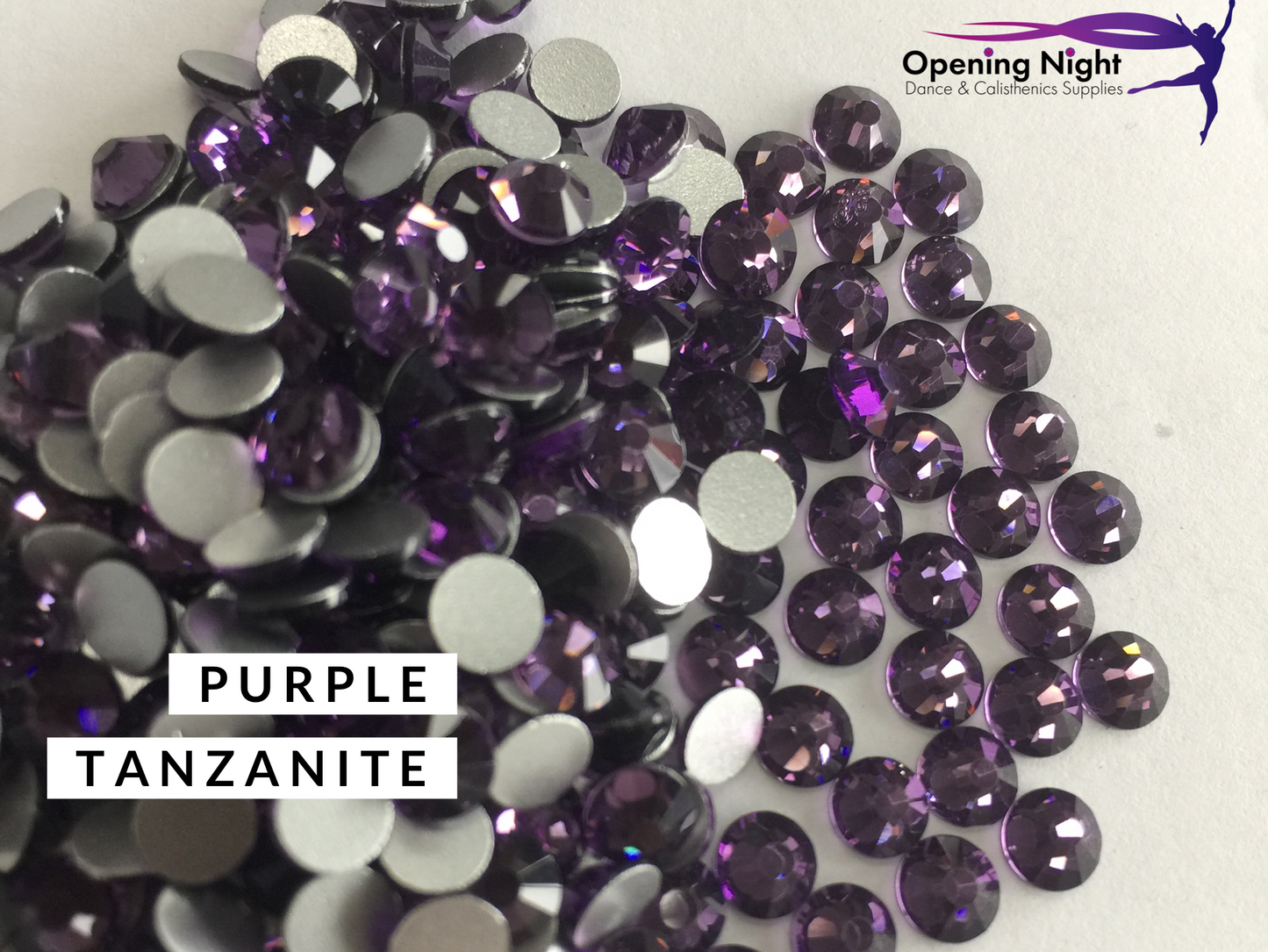 Purple Tanzanite - AAA Non Hotfix Diamante Crystals