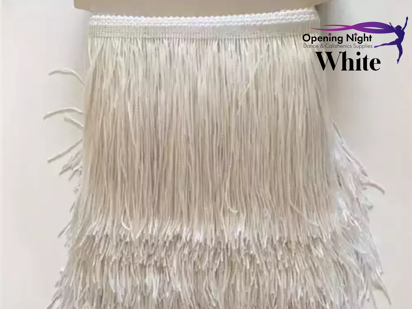 White - Fringe 15cm