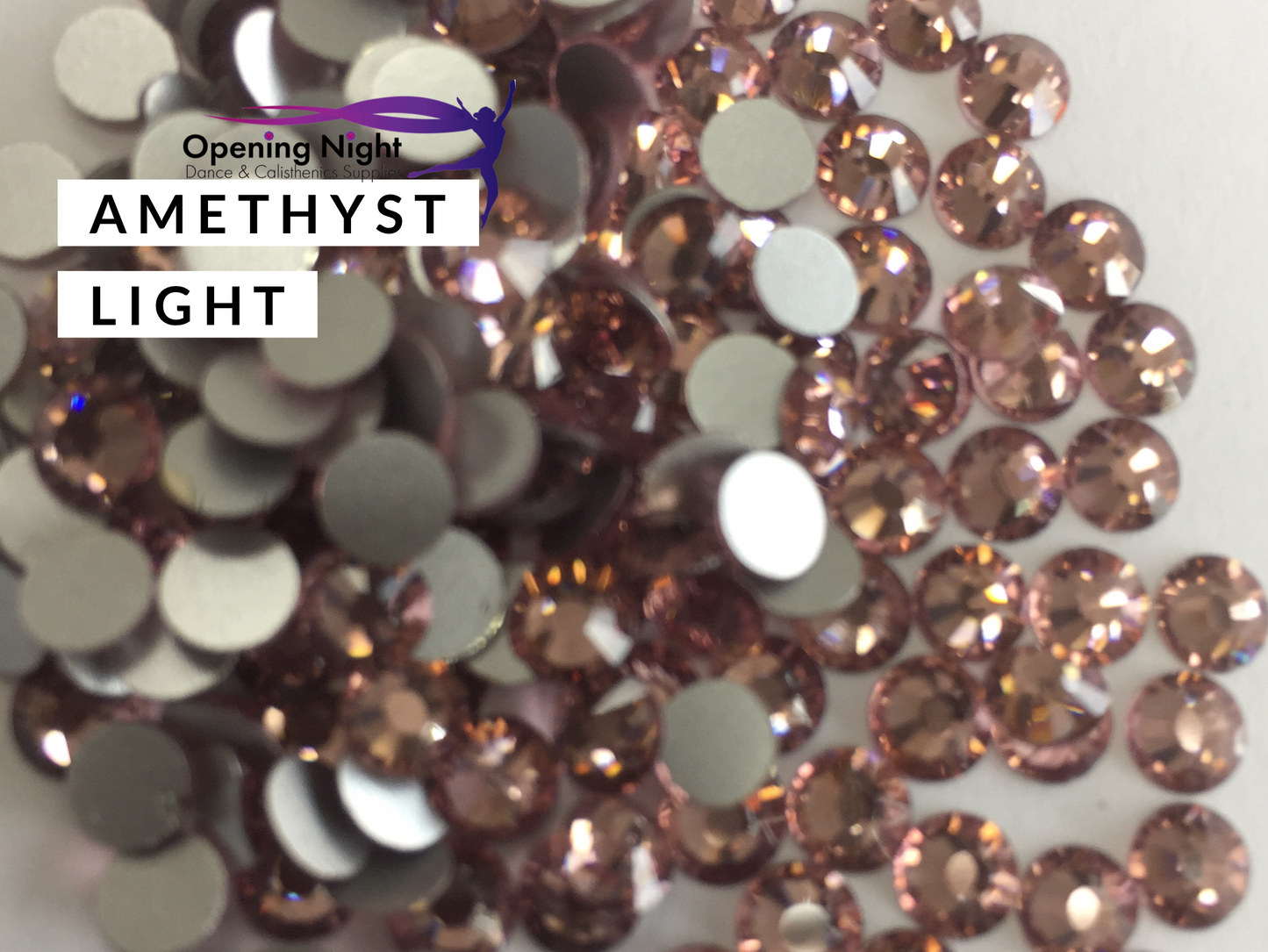 Amethyst Light - AAA Non Hotfix Diamante Crystals