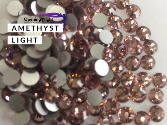 Amethyst Light - AAA Non Hotfix Diamante Crystals