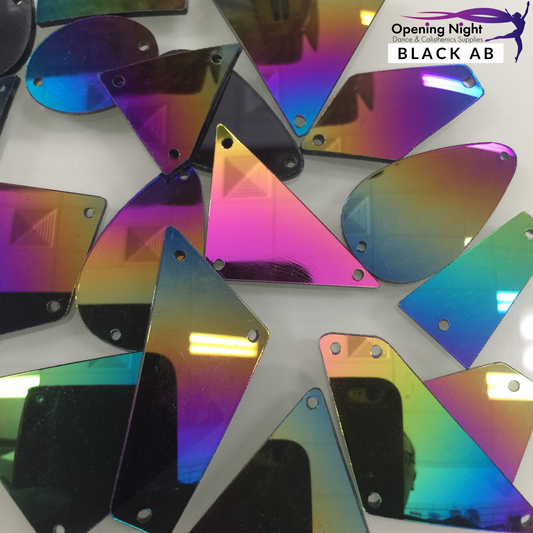 Acrylic Mirror Pieces - Black AB