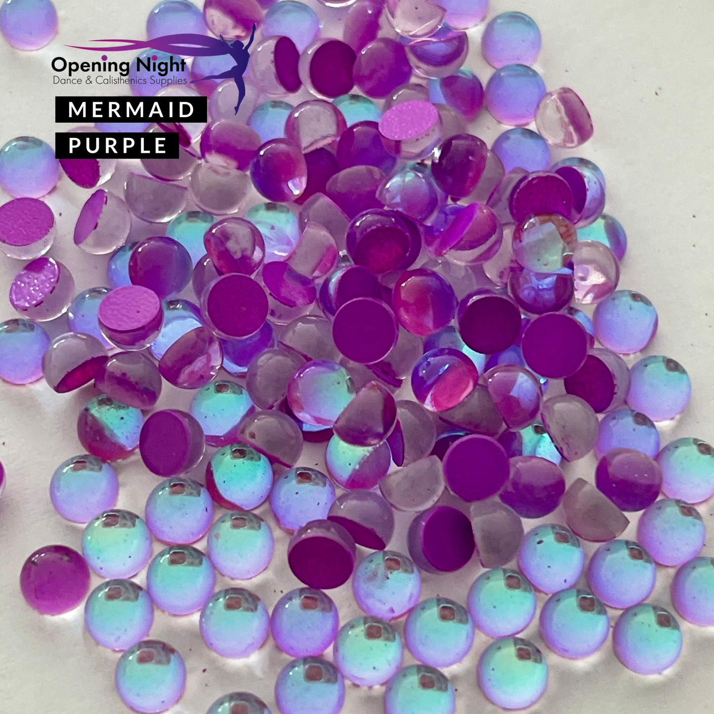 Mermaid Purple - AAA Non Hotfix Diamante Crystals