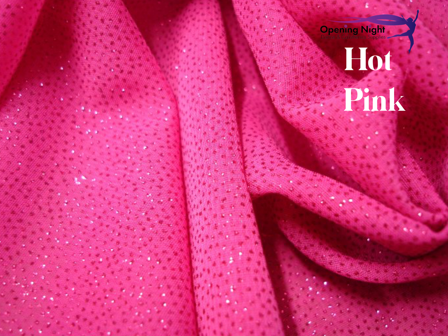 Hot Pink - Glitter Chiffon
