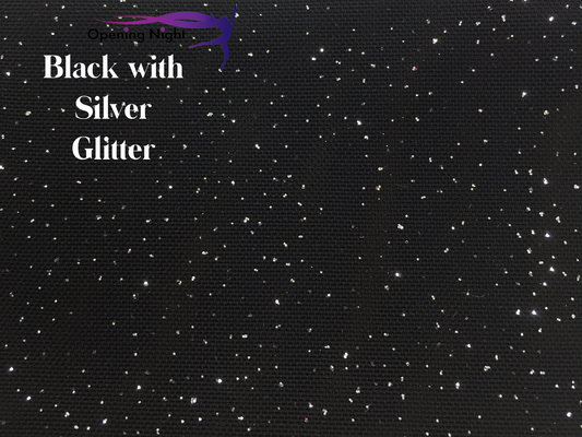 Black with Glitter - Stretch Mesh
