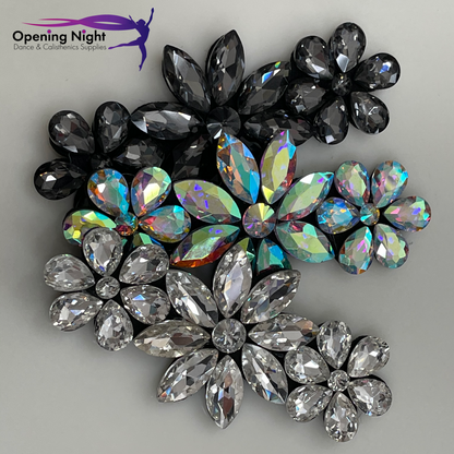 NEW Flower - Rhinestone Applique