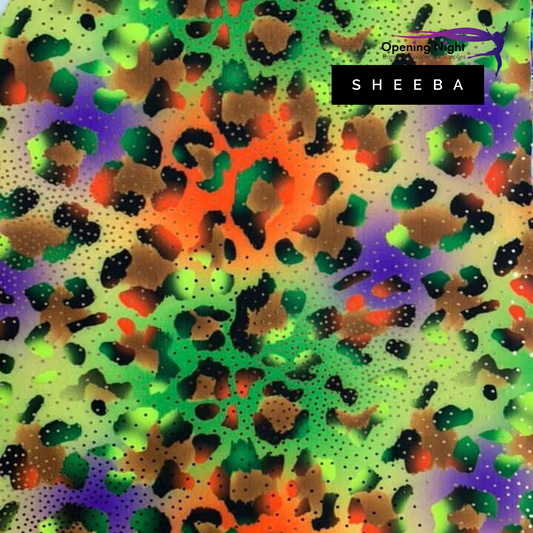 Sheeba Print Foile Digital Spandex - 57cm remnant