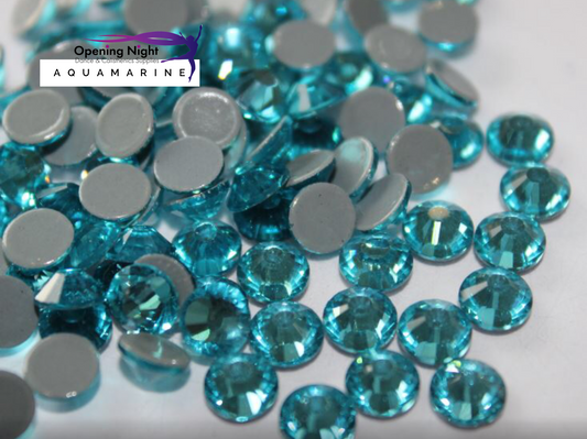 Aquamarine - Hotfix Diamante AAA Crystals