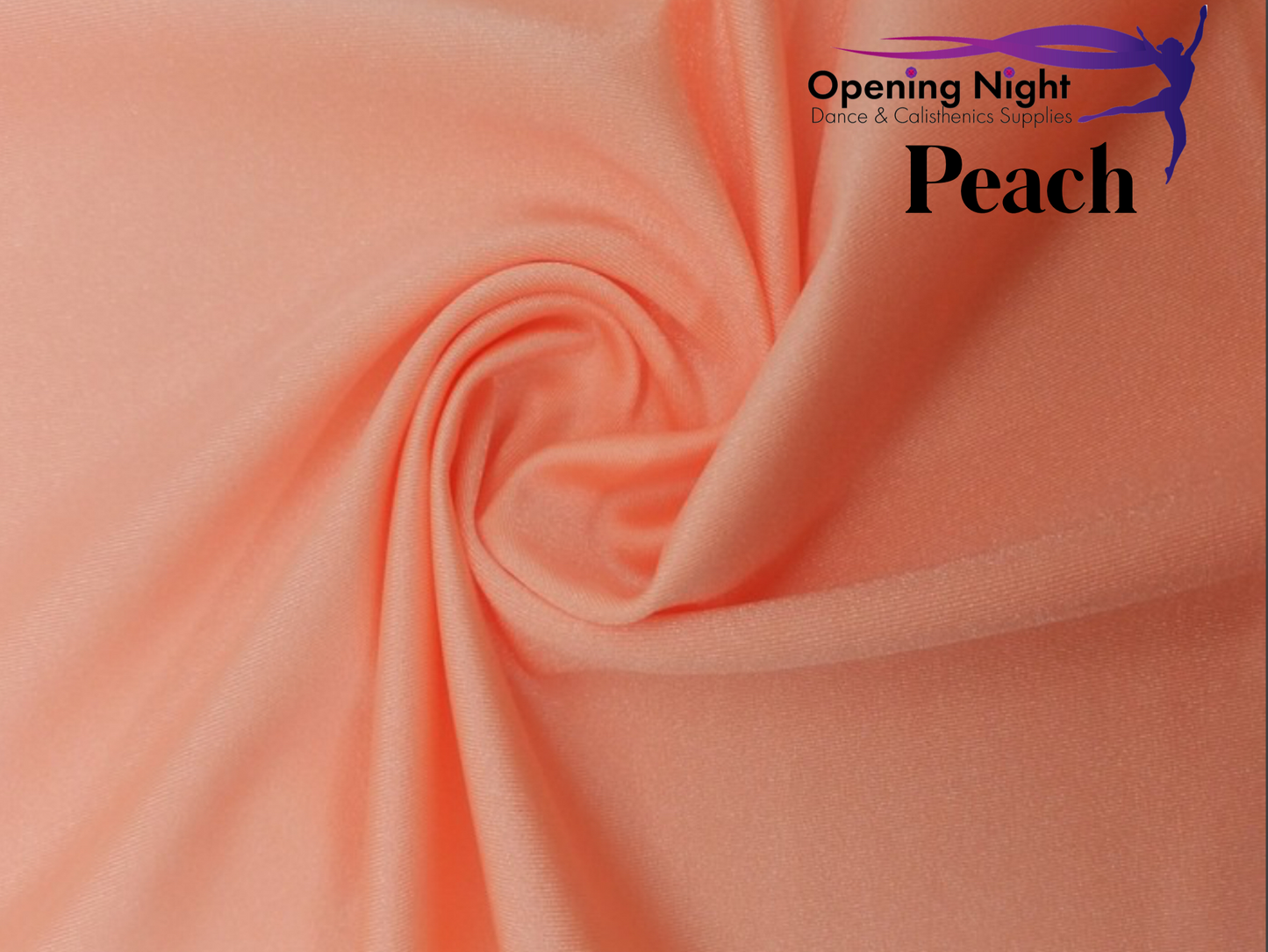 Peach - Shiny Nylon Spandex