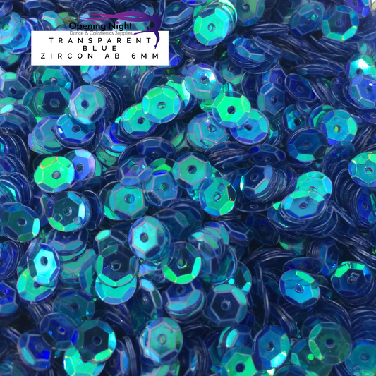 Sequins Cupped - Blue Zircon AB