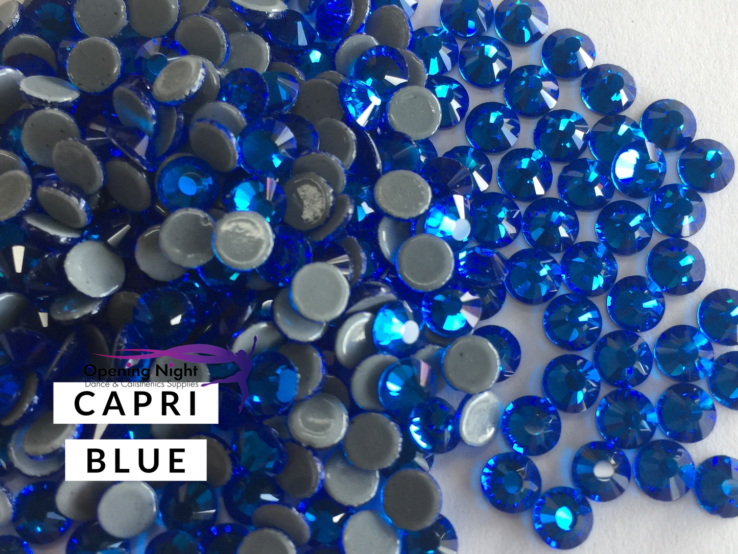 Capri Blue - Hotfix Diamante AAA Crystals